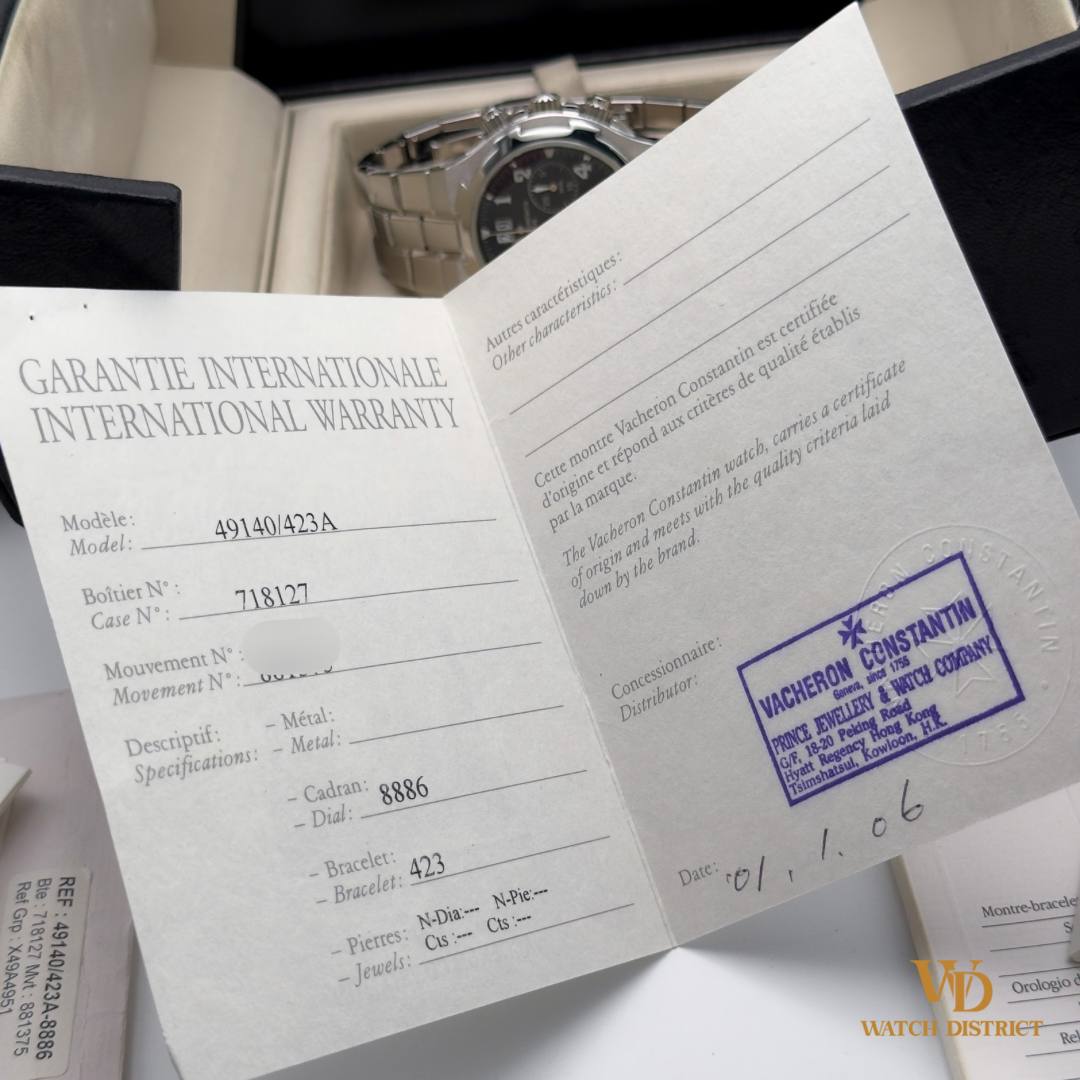 Overseas Chronograph 49140/423A-8886