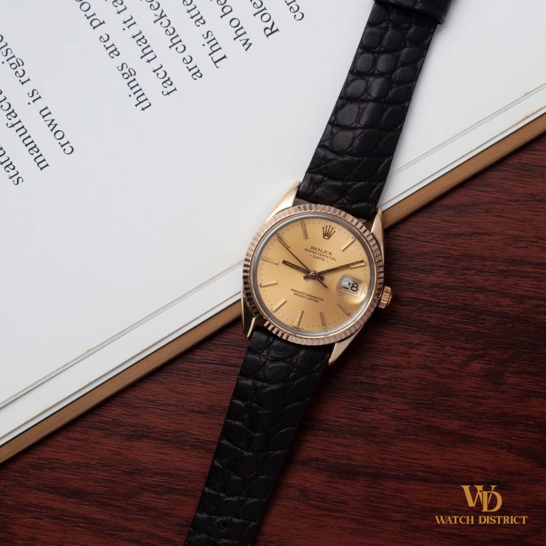 Rolex Gold-Capped Steel Oyster Perpetual Date 15505