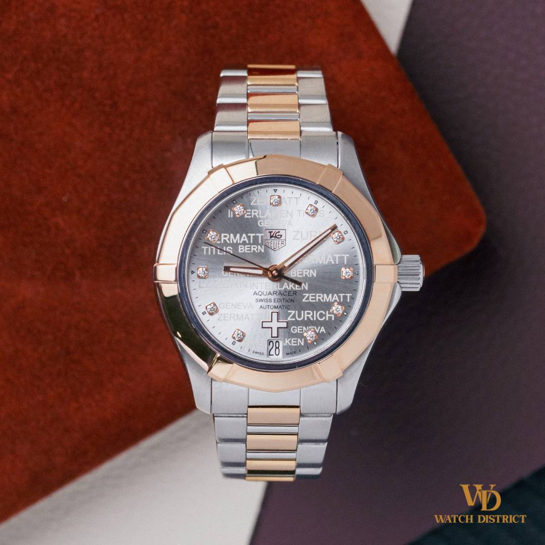Tag Heuer 18K Rose Gold Aquaracer Swiss Limited Edition WAP2353.BD0838