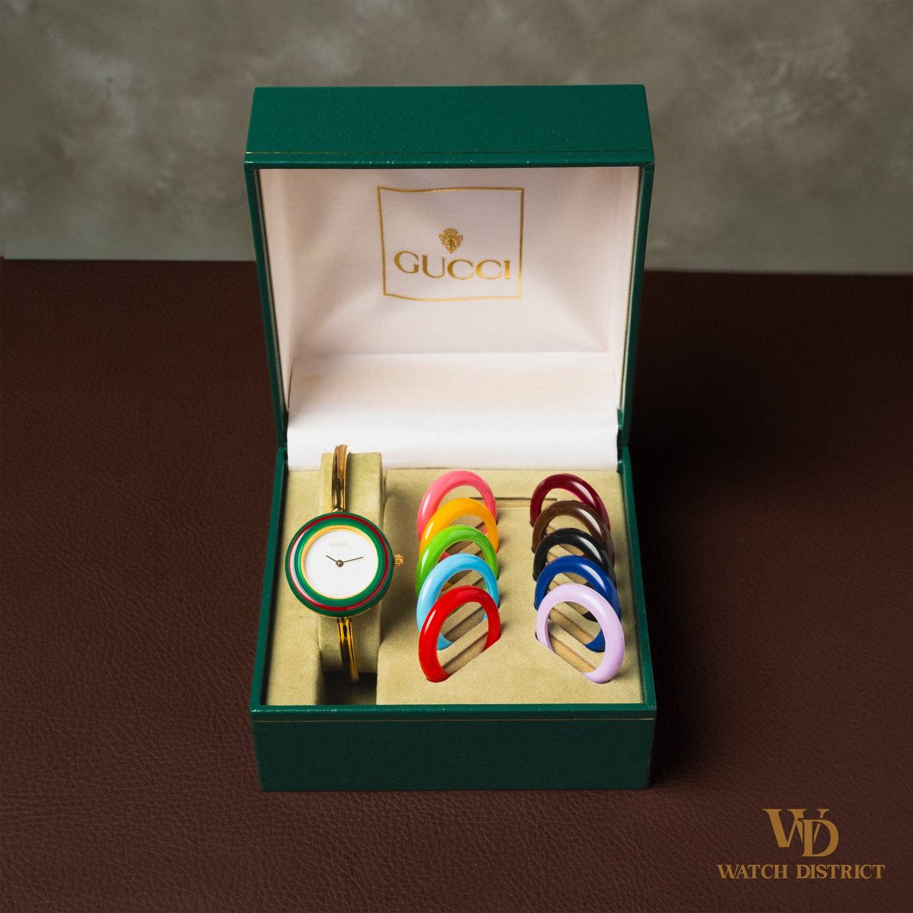 Gucci Gold-Plated Bangle Watch 11/12.2