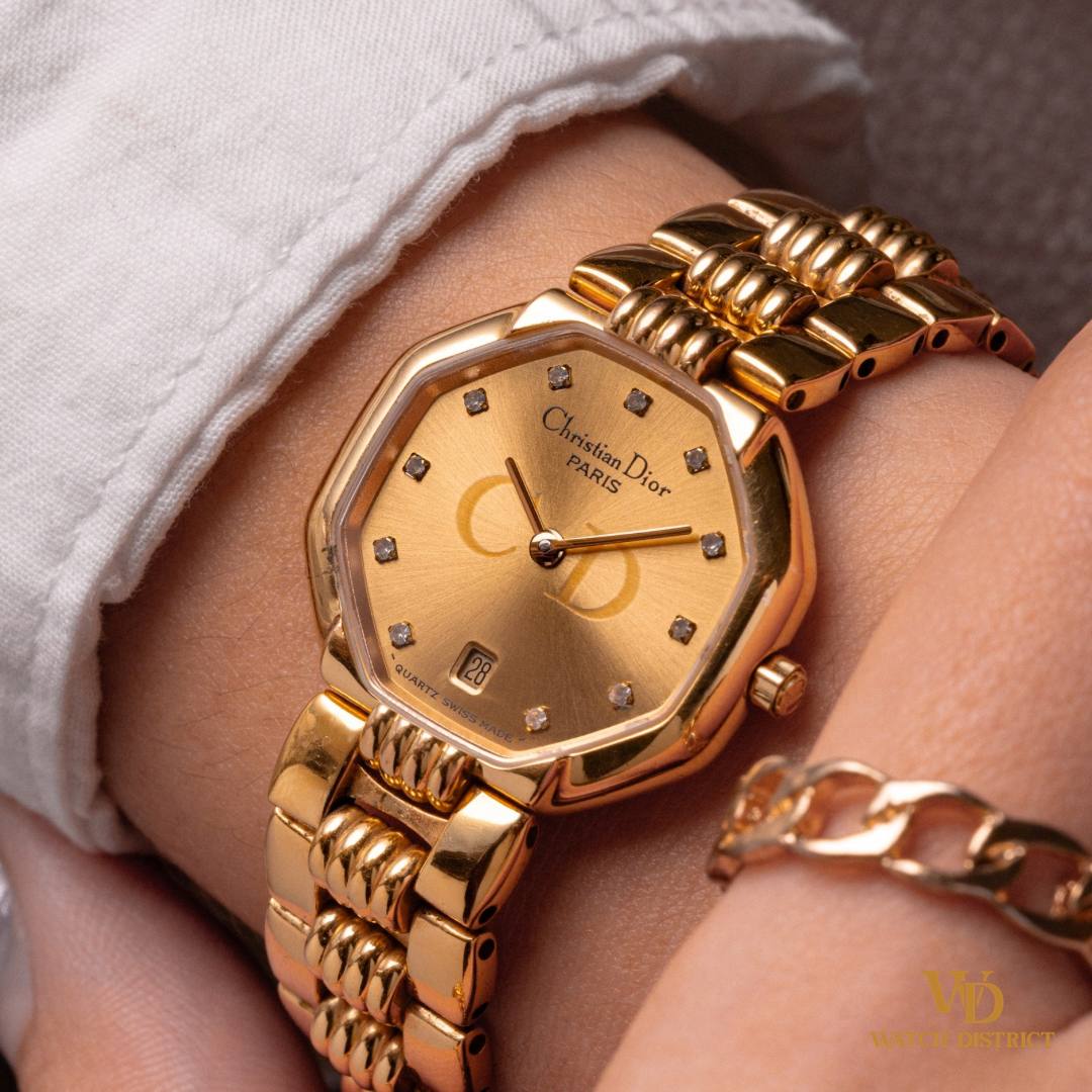 Christian Dior Octagon Gold-Plated 48.153