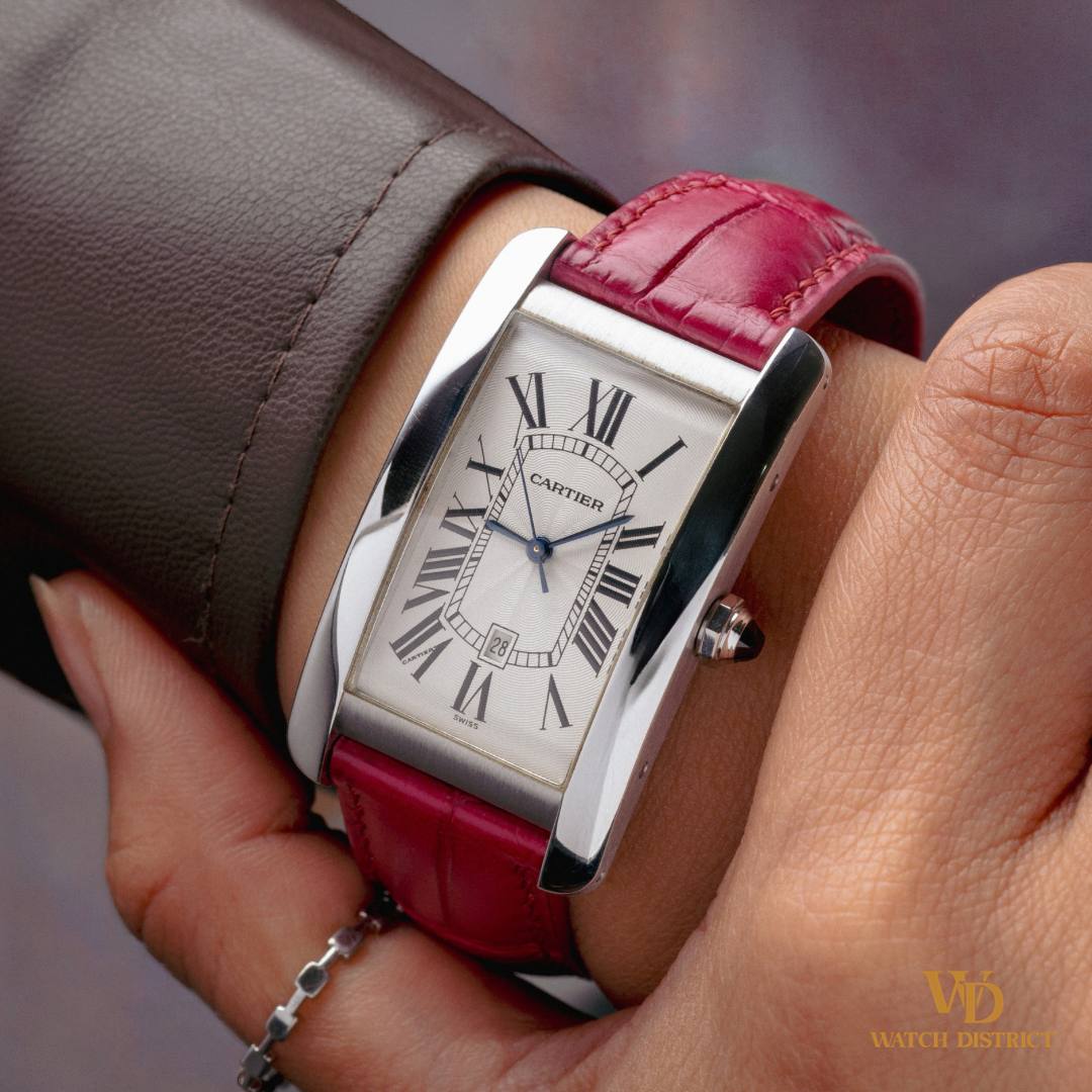 Cartier 18K White Gold Tank Américaine W2603256