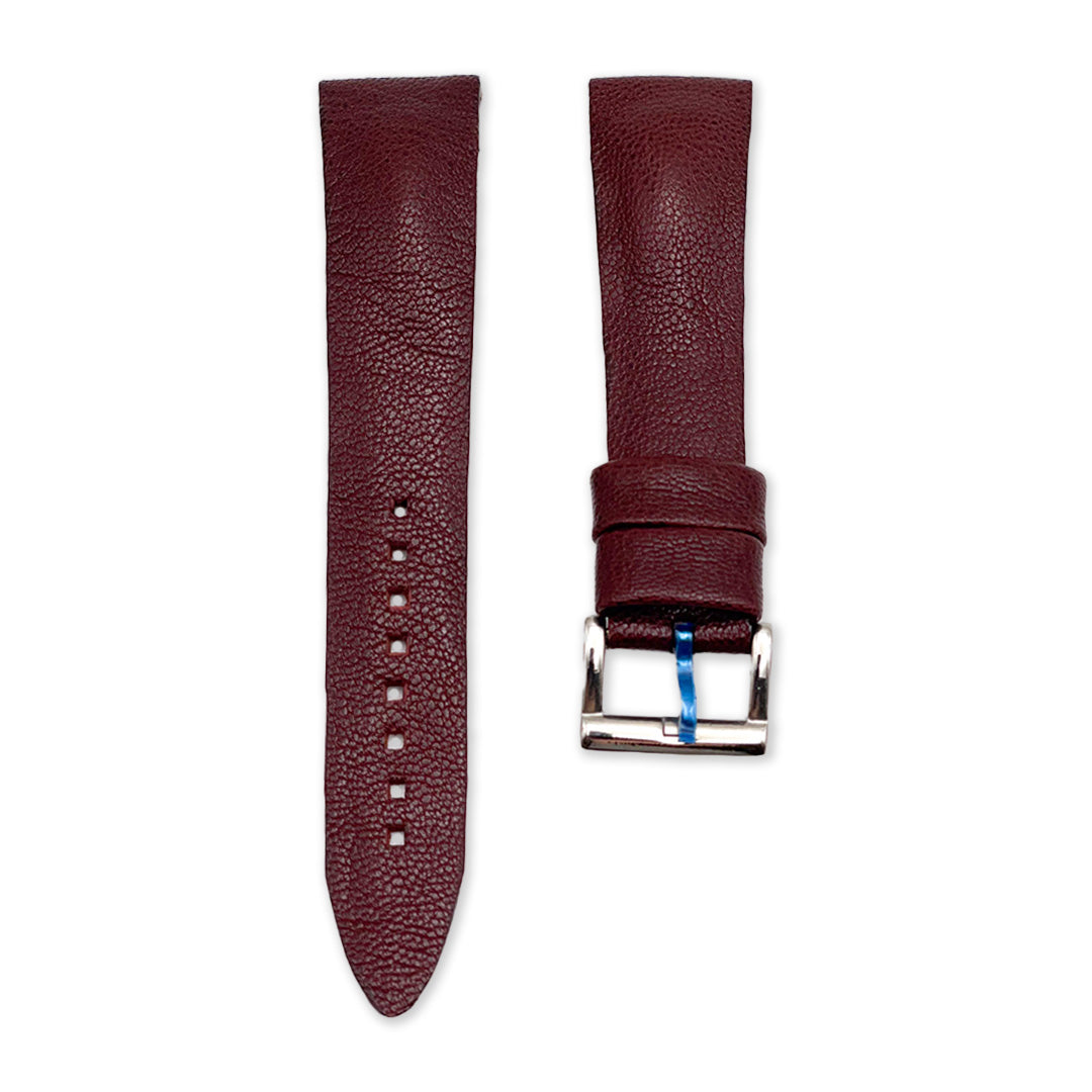 19mm Red Wine Brown Calf Leather Universal Strap