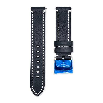 20mm Midnight Black Calf Leather Universal Strap