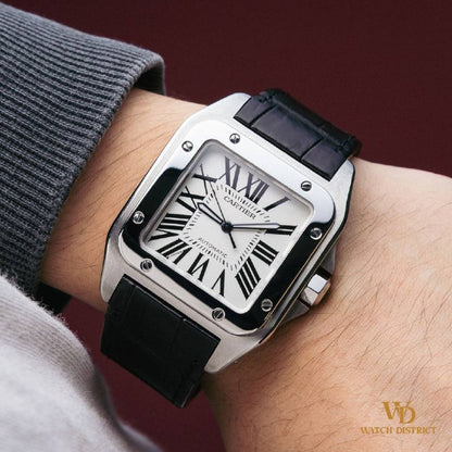Cartier 38x41mm Santos 100 XL W20073X8 2656