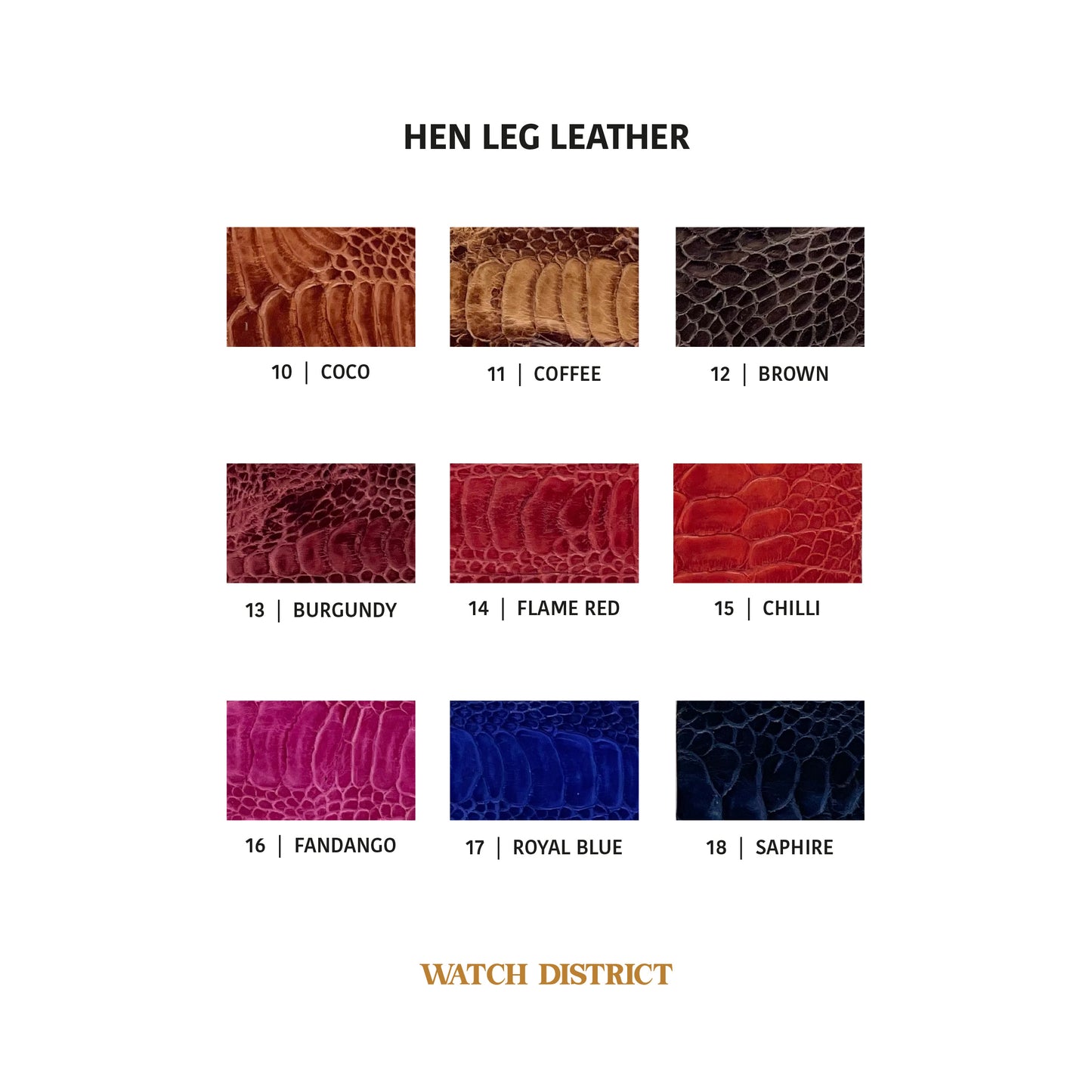 Hen Leg Leather