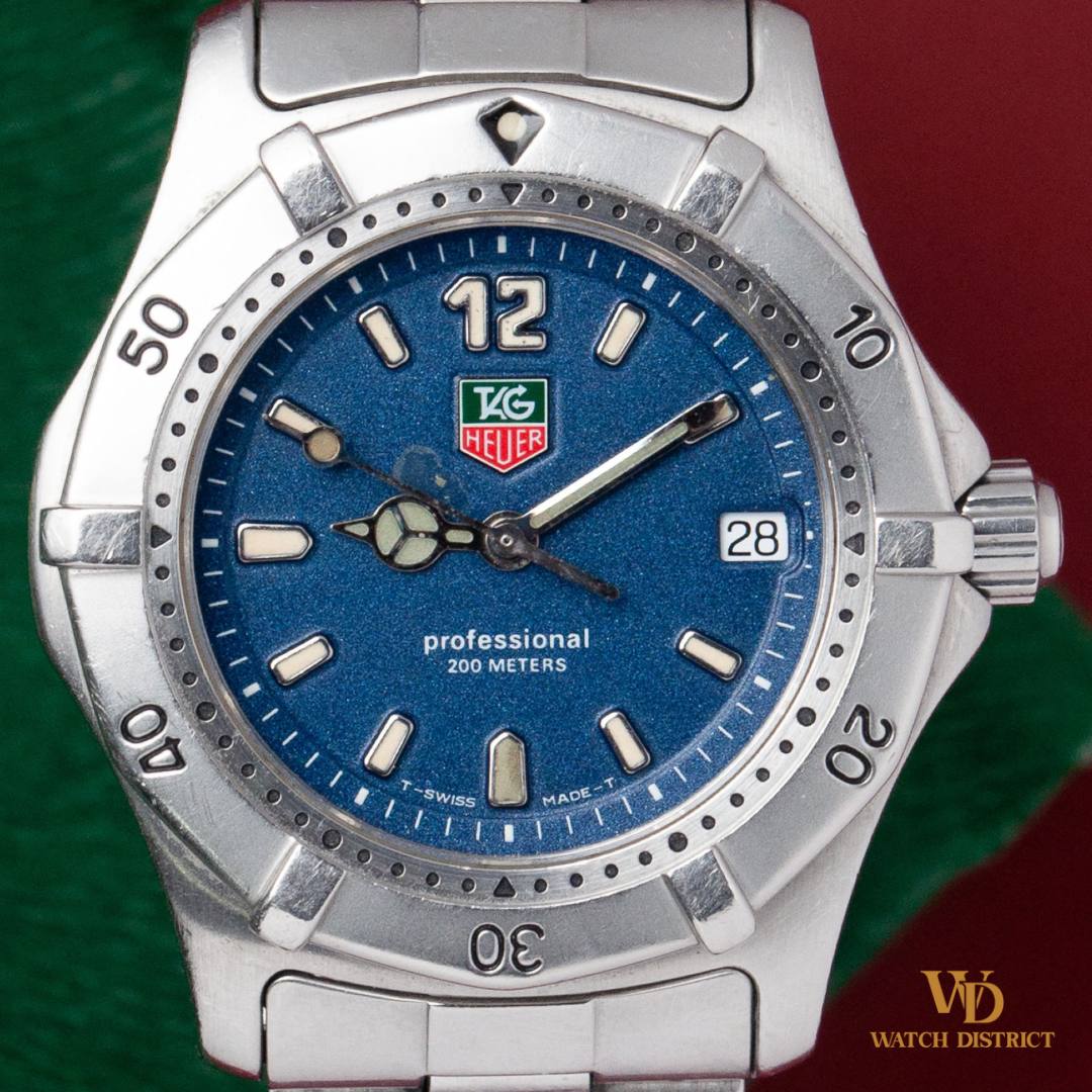 TAG Heuer プロフェッショナル 200m WK1213 箱付 現状品 Tag Heuer 2000 WK1213 Quartz – Watch District SG