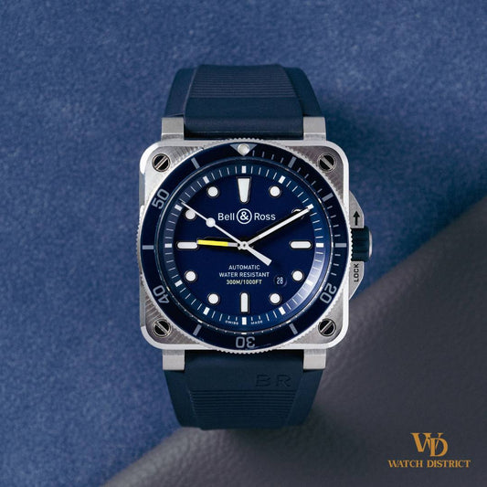 Bell & Ross Black Steel BR0392-D-BU-ST-SRB