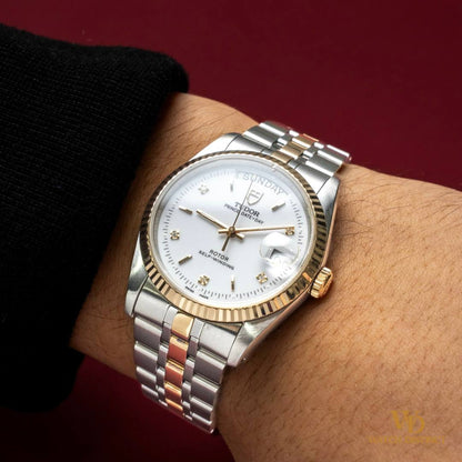 Tudor Prince Date Day Gold Plated 76213