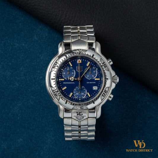 Tag Heuer 6000 Chronograph Blue Dial CH1111.BA0675