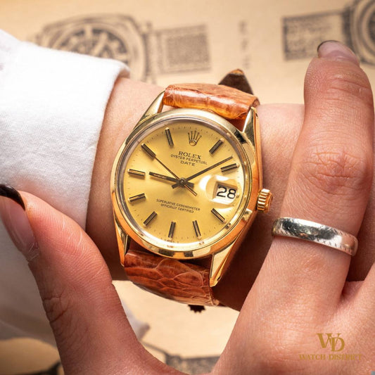 Rolex Oyster Perpetual Date Gold-Capped 1550
