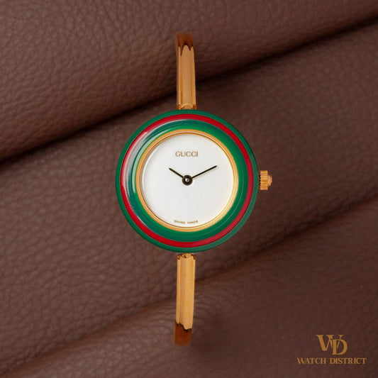 Gucci Gold-Plated Bangle Watch 11/12.2