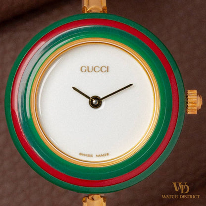 Gucci Gold-Plated Bangle Watch 11/12.2