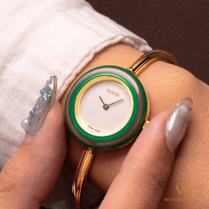 Gucci Gold-Plated Bangle Watch 11/12.2