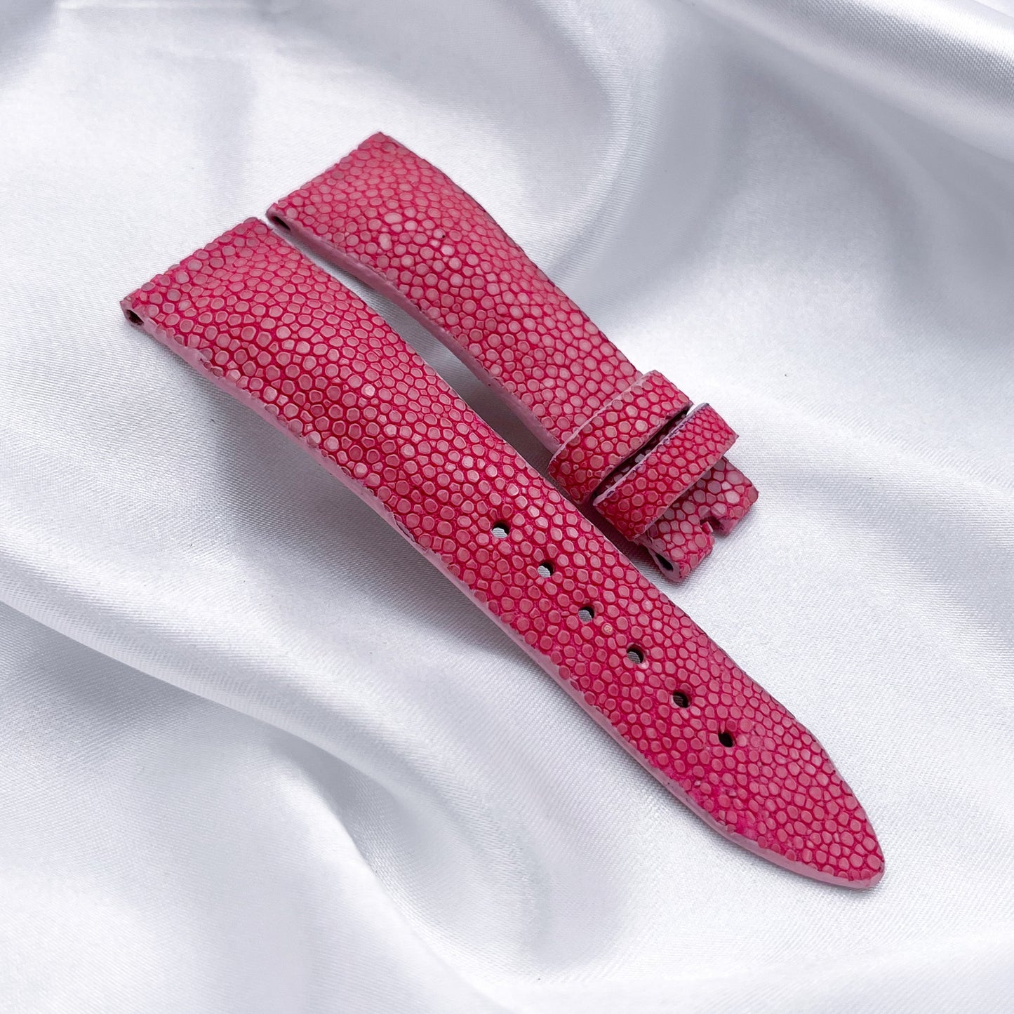 20mm Blush Pink Stingray Leather Universal Strap