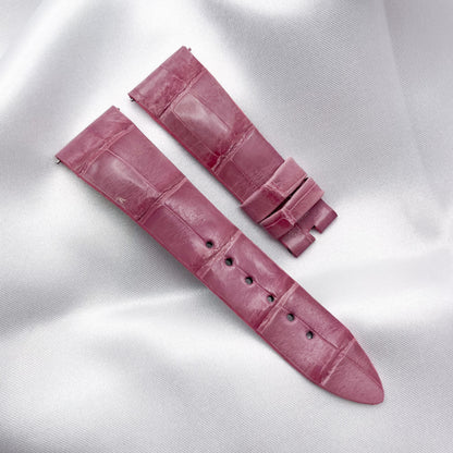 20mm Light Pink Alligator Leather Universal Strap