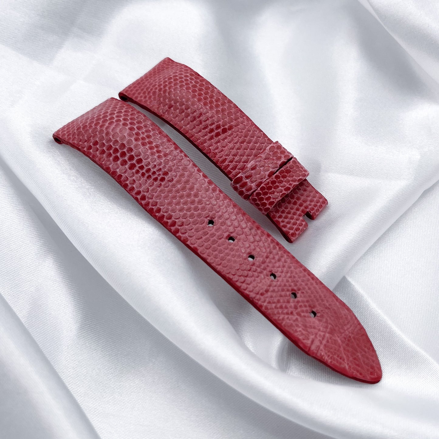 19mm Rose Pink Lizard Leather Universal Strap