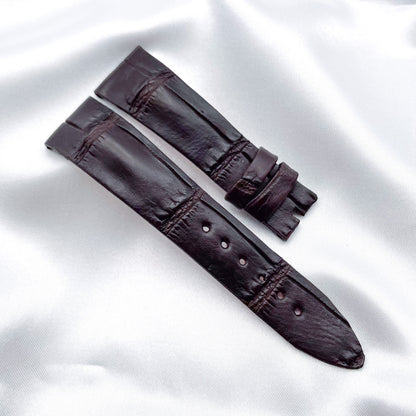 19mm Dark Brown Alligator Leather Universal Strap