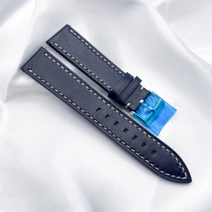 20mm Denim Blue Calf Leather Universal Strap