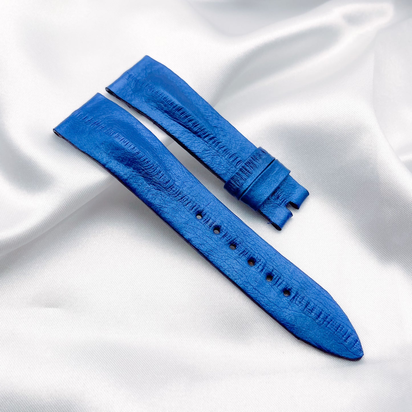 19mm Sapphire Blue Eel Leather Universal Strap