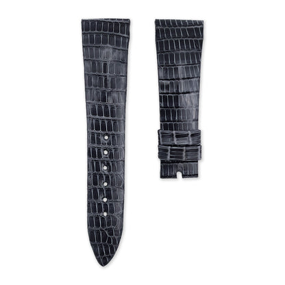 20mm Dark Grey Lizard Leather Universal Strap