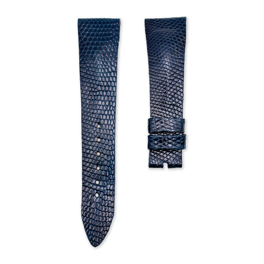 20mm Sea Blue Lizard Leather Universal Strap