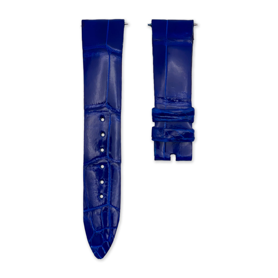 19mm Admiral Blue Alligator Leather Universal Strap