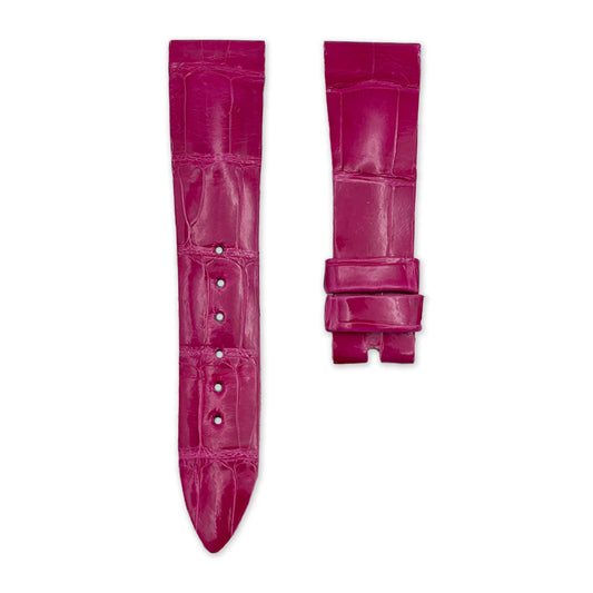 19mm Bardot Pink Alligator Leather Universal Strap