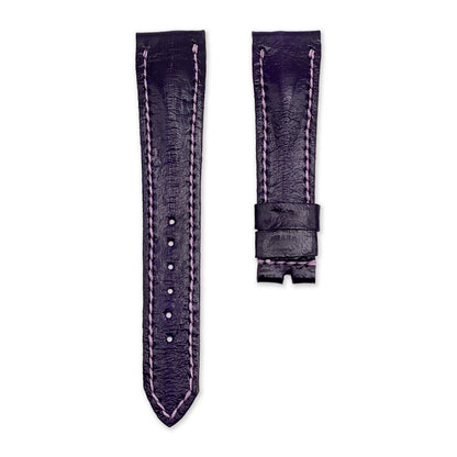 20mm Deep Purple Eel Leather Universal Strap