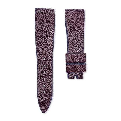 20mm Dull Purple Stingray Leather Universal Strap