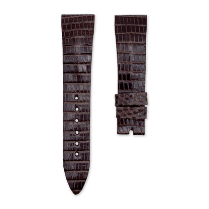 19mm Chocolate Brown Lizard Leather Universal Strap