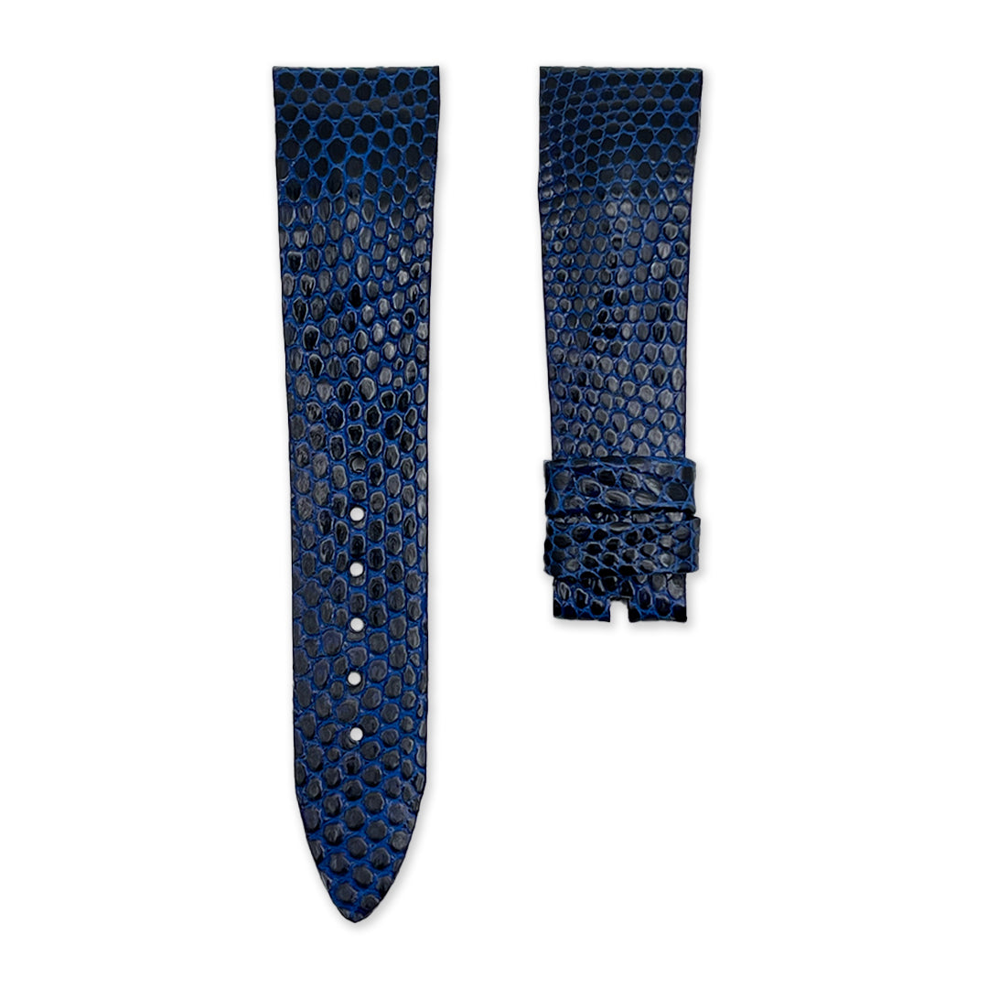 20mm Royal Blue Lizard Leather Universal Strap