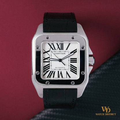 Cartier 38x41mm Santos 100 XL W20073X8 2656