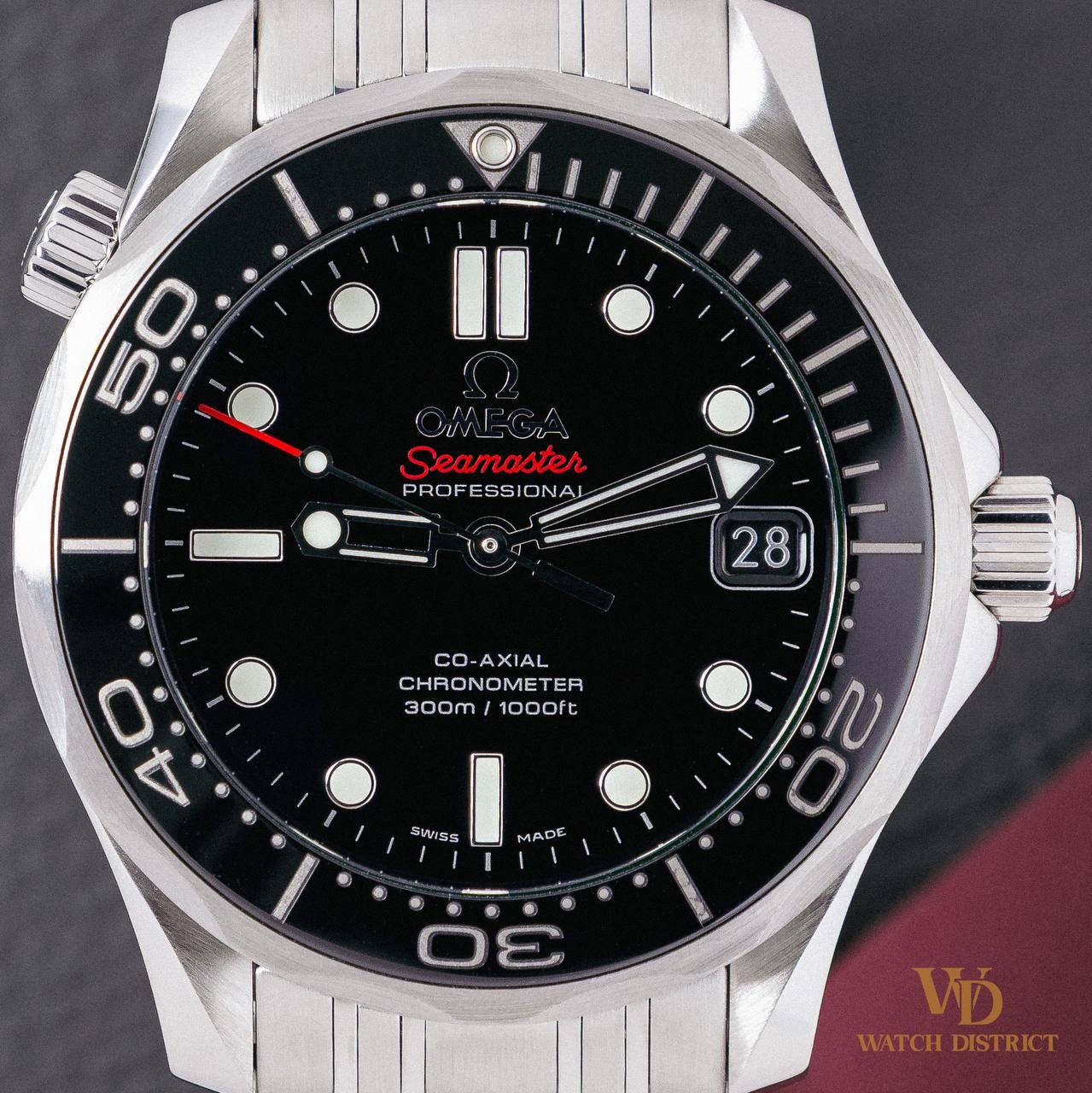 Omega Seamaster Black Dial 212.30.36.20.01.002